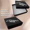 MADE IN USA - 100 Boxes - Matte Black Jewelry Boxes with Cotton Filling - 3.5"x3.5"x7/8"